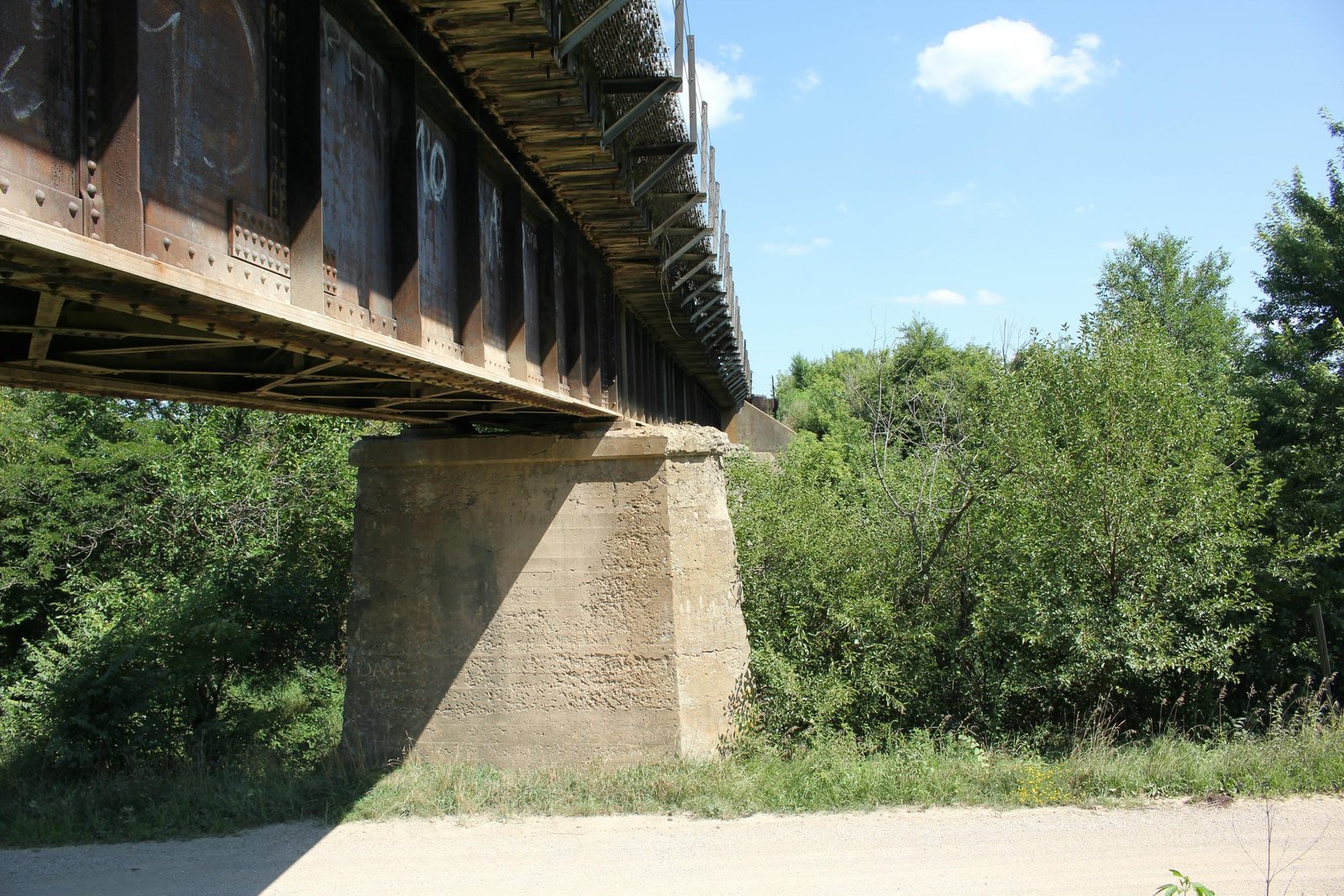 Looking south
